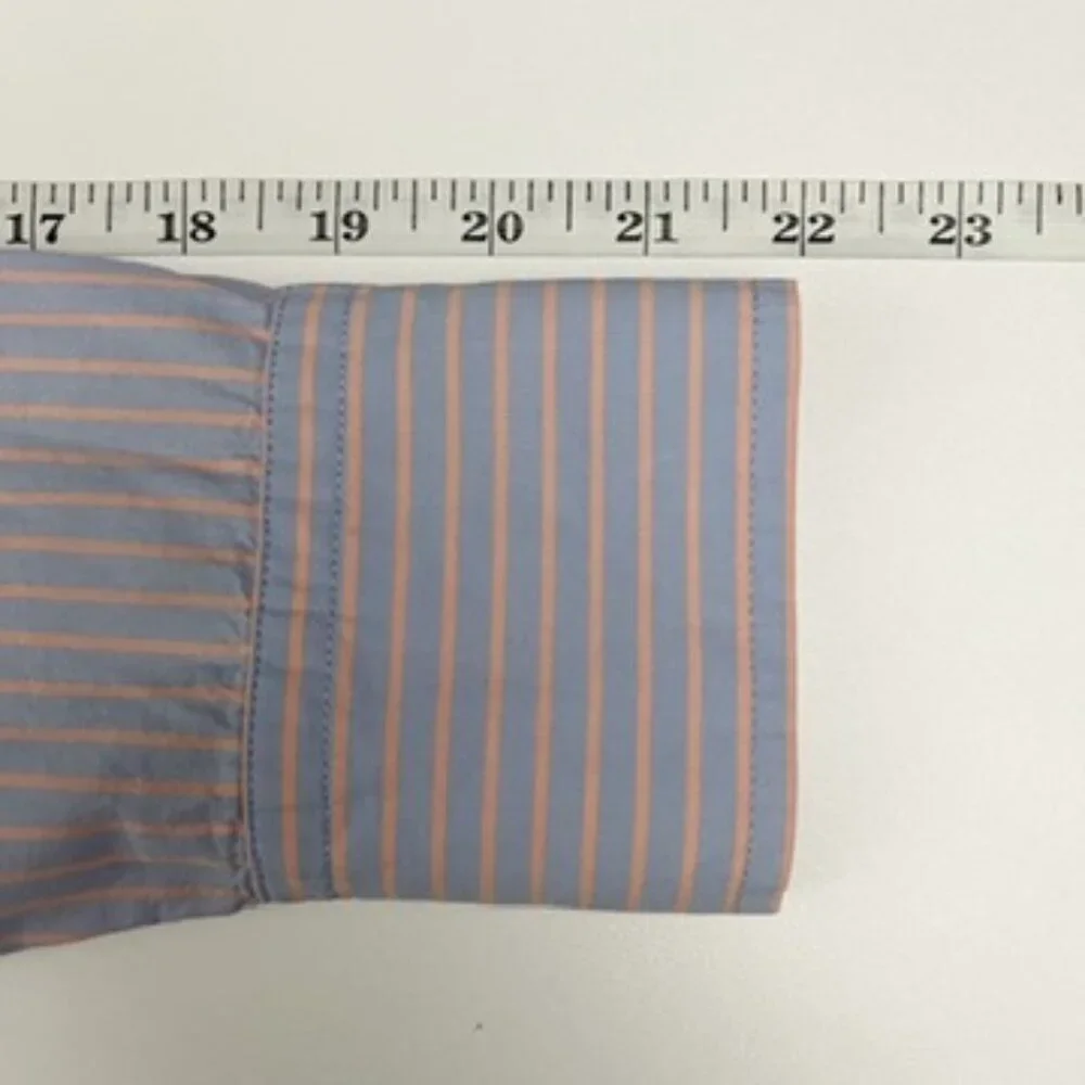 Reformation Willow Pajama Set Cropped Top Boxer Shorts Striped Blue Peach Size L - Picture 10 of 16